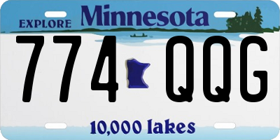 MN license plate 774QQG