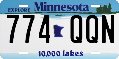 MN license plate 774QQN