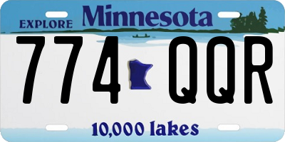 MN license plate 774QQR