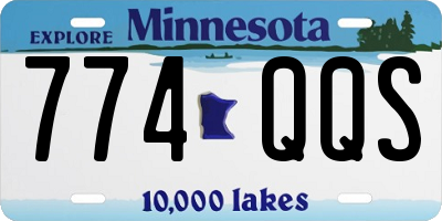 MN license plate 774QQS