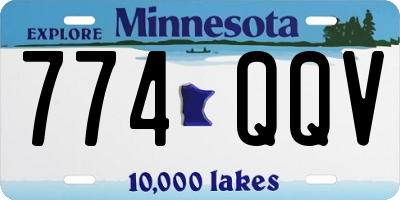 MN license plate 774QQV