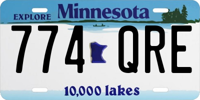 MN license plate 774QRE