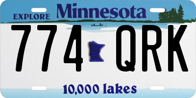 MN license plate 774QRK