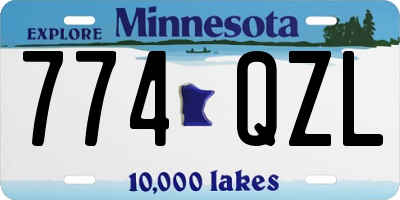 MN license plate 774QZL