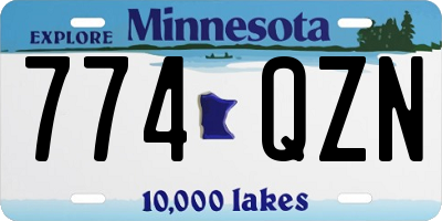 MN license plate 774QZN