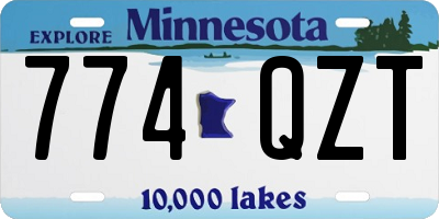 MN license plate 774QZT