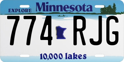 MN license plate 774RJG