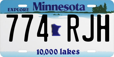 MN license plate 774RJH