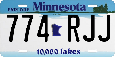 MN license plate 774RJJ