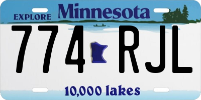 MN license plate 774RJL