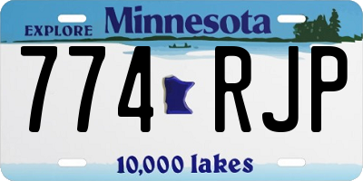 MN license plate 774RJP