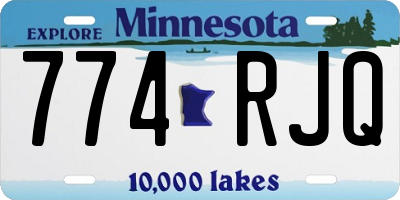 MN license plate 774RJQ