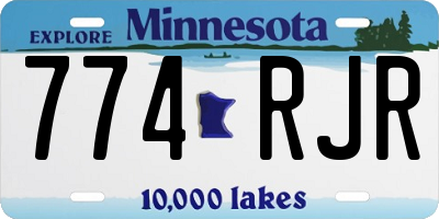MN license plate 774RJR