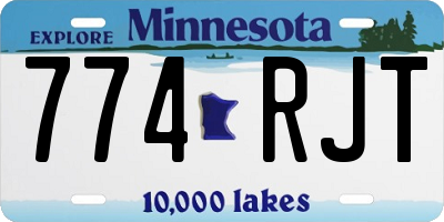 MN license plate 774RJT