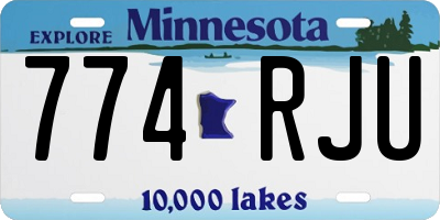 MN license plate 774RJU