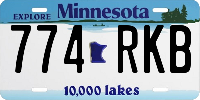 MN license plate 774RKB
