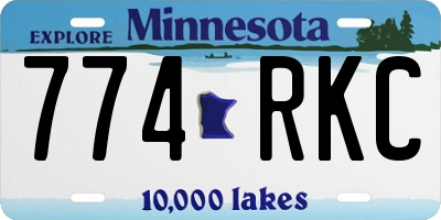 MN license plate 774RKC