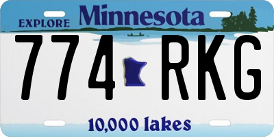MN license plate 774RKG