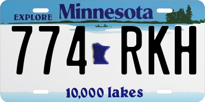 MN license plate 774RKH