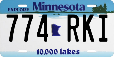 MN license plate 774RKI