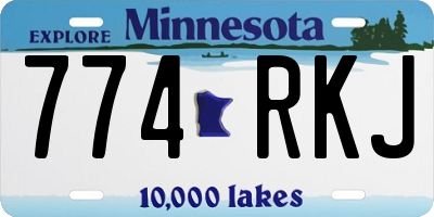 MN license plate 774RKJ