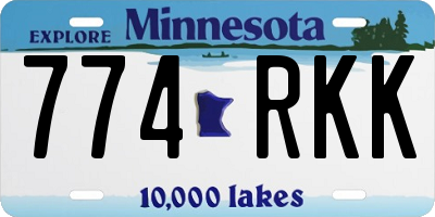 MN license plate 774RKK