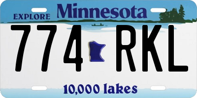 MN license plate 774RKL