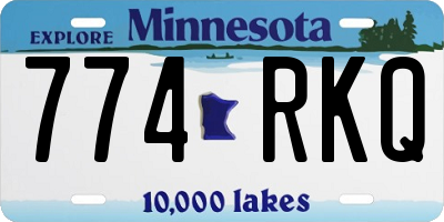 MN license plate 774RKQ