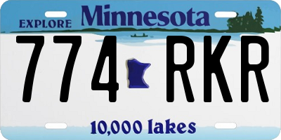 MN license plate 774RKR