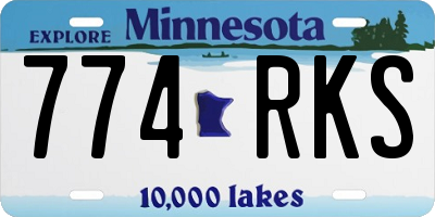 MN license plate 774RKS