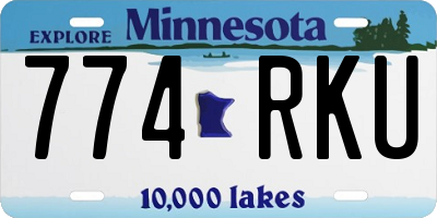 MN license plate 774RKU