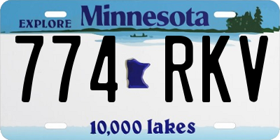 MN license plate 774RKV