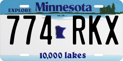 MN license plate 774RKX