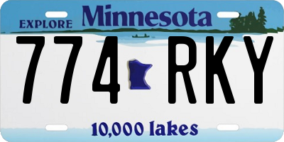MN license plate 774RKY