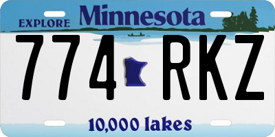 MN license plate 774RKZ