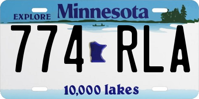 MN license plate 774RLA