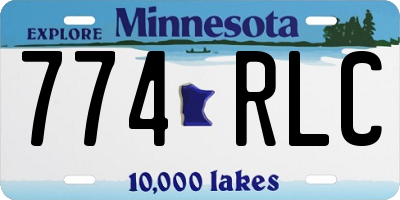MN license plate 774RLC