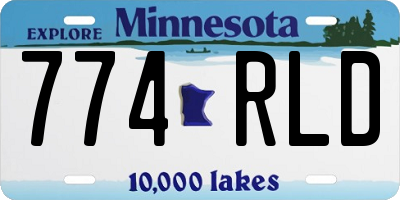 MN license plate 774RLD