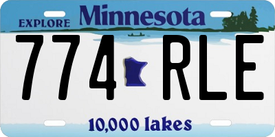 MN license plate 774RLE