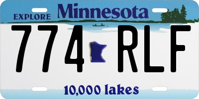 MN license plate 774RLF