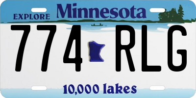 MN license plate 774RLG