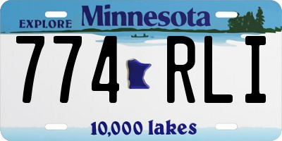 MN license plate 774RLI