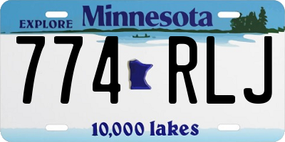 MN license plate 774RLJ