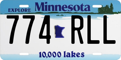 MN license plate 774RLL