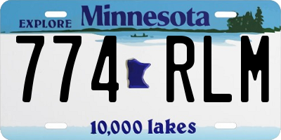 MN license plate 774RLM