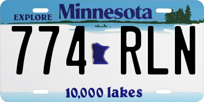 MN license plate 774RLN