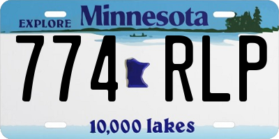MN license plate 774RLP