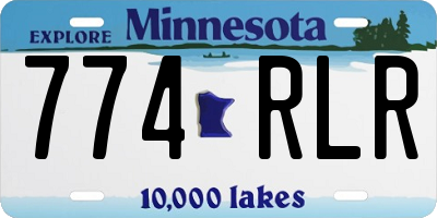 MN license plate 774RLR