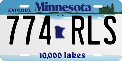 MN license plate 774RLS