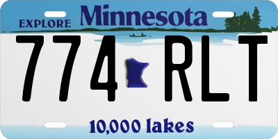 MN license plate 774RLT